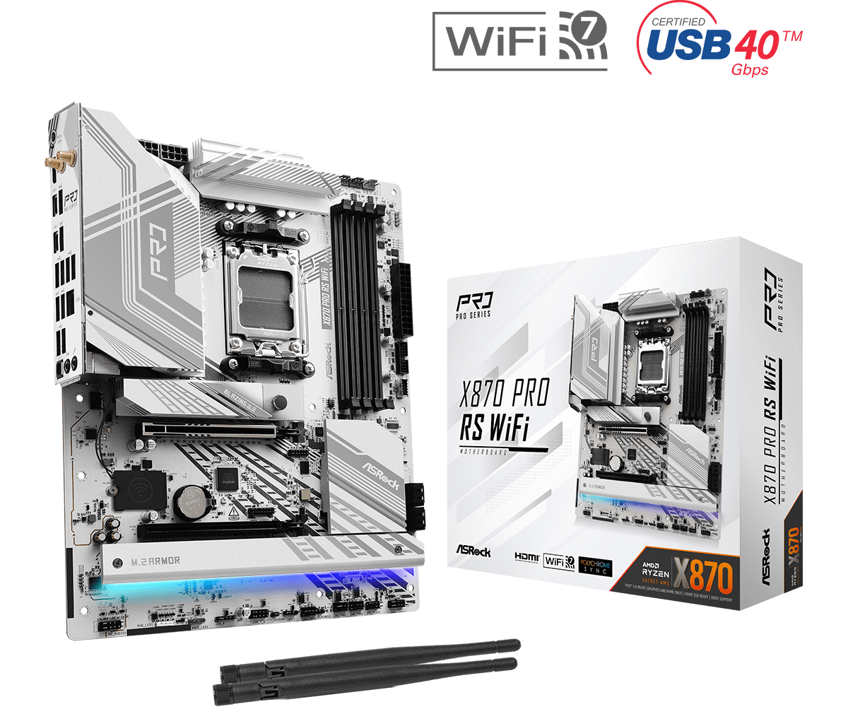 ASRock X870 PRO RS WiFi AM5 ATX Motherboard - Newegg.ca